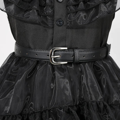 Black Princess Costume Girls Kids Black Gothic Dress