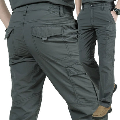 Summer Outdoor Quick Dry Pants Lightweight Breathable Hiking Camping Pants Men Climbing Trekking Trousers Tactical Cargo Pants
