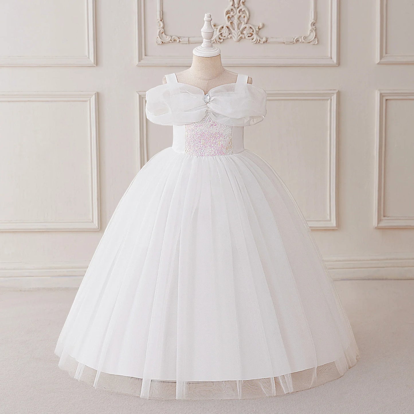 Sleeping Beauty Princess Cosplay Girls Dress Carnival Christmas Halloween Costumes Sequin Party Dress Birthday Wedding Prom Gown
