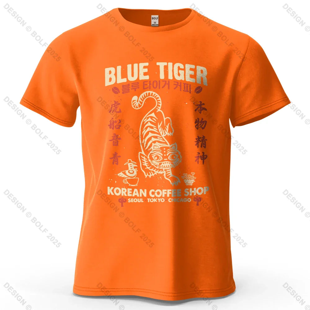 Trendy Printed Men's T-Shirt 100% Cotton Oversized Cultural Graphic Tees for Women Tops Tees Casual Streetwear
