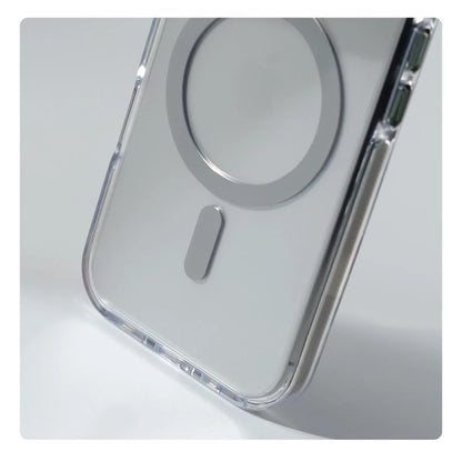 Luxury Magnetic Shockproof Clear Bumper Case for iPhone 17 Pro Max Air 16 15 14 13 12 Plus For Magsafe Lens Protect Stand Cover