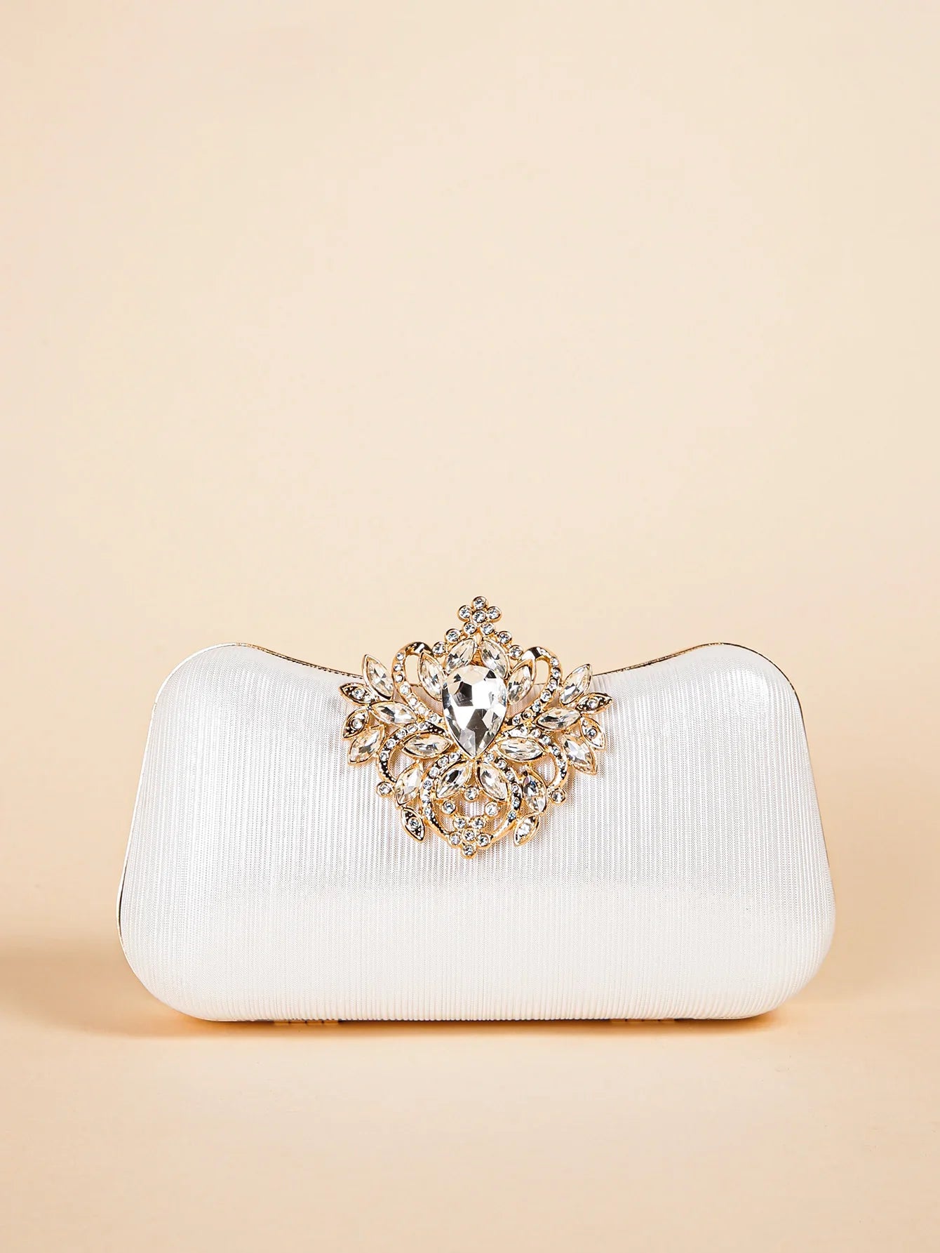 Luxury Rhinestone Evening Bag For Carnaval, Shiny Wedding Dress Purses,  Glamorous,Elegant,Exquisite Small Rhinestone Decor Boxy