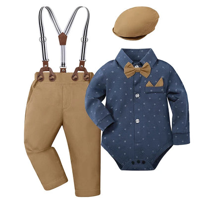 Baby Boy Clothes Christening Outfit Infant Baptism Easter Dedication White Suits Toddler Wedding Birthday Party Gift Set