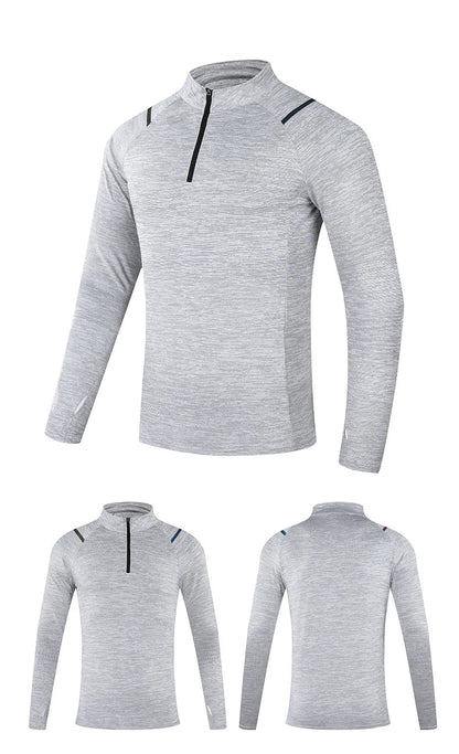 Autumn New Unisex Long Sleeve T-shirt Men Sweatshirt Fitness Shirt Tight Upperwear Anti-sweat Breathable Running Top ﻿
