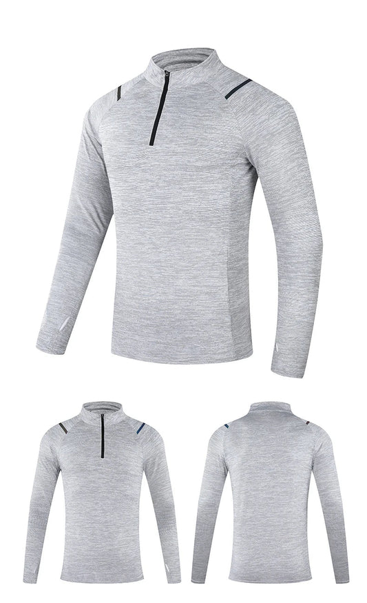 Autumn New Unisex Long Sleeve T-shirt Men Sweatshirt Fitness Shirt Tight Upperwear Anti-sweat Breathable Running Top ﻿