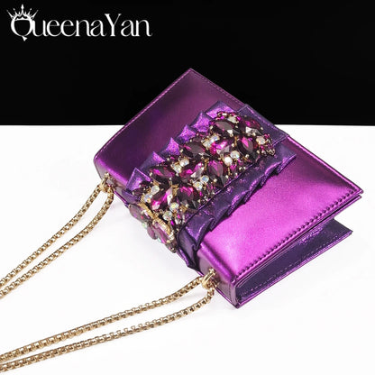Spot goods Elegant Women Heels Shoes and Bag Set Decoration Rhinestones Women High Heels Shoes OL Bag And Shies
