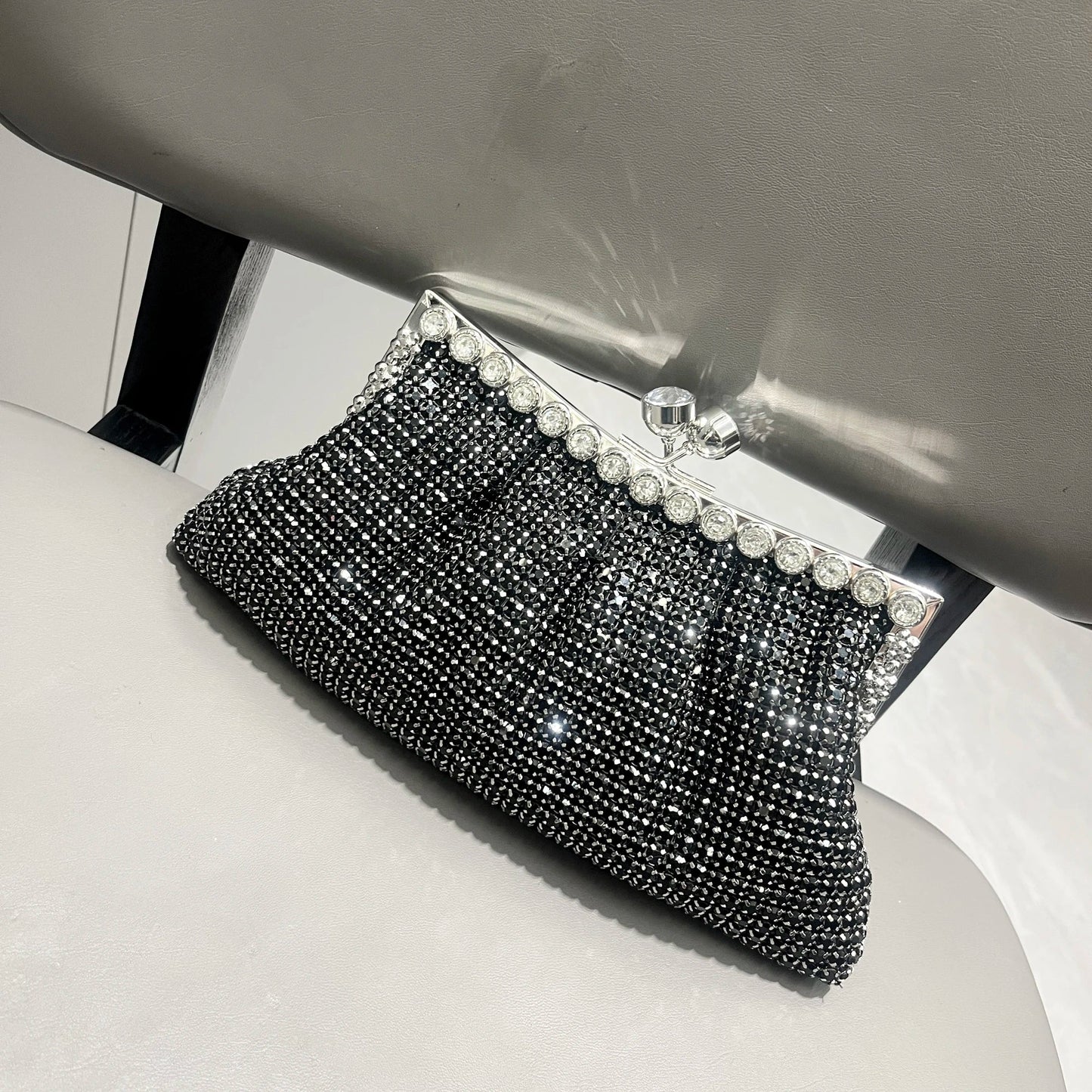Handle Rhinestones Evening clutch Bag Purses and handbag luxury Designer shiny Crystal Clutch purse bucket bag shoulder bags