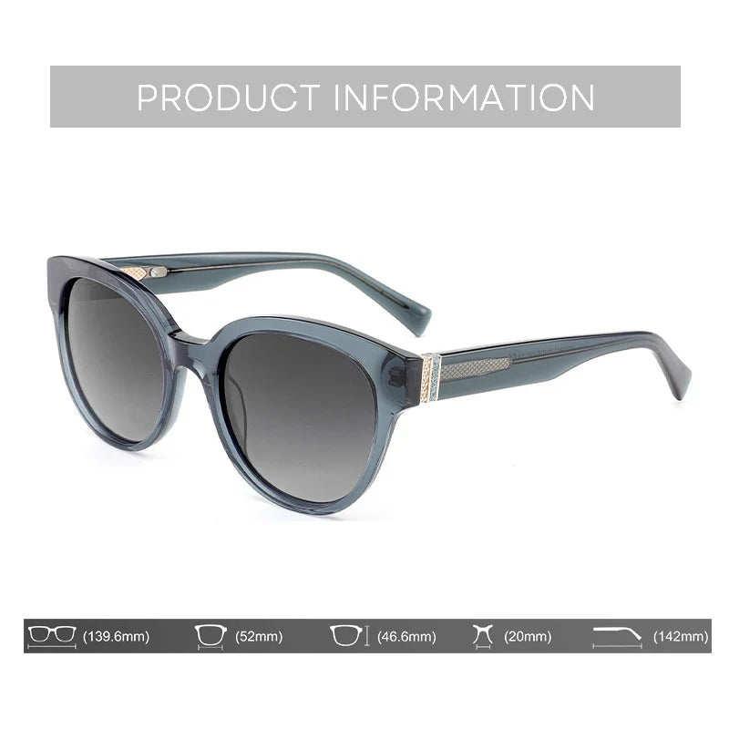 Fashion Butterfly Uv400 Prescription Sunglasses Women Acetate Polarized Corrective Sun Glasses