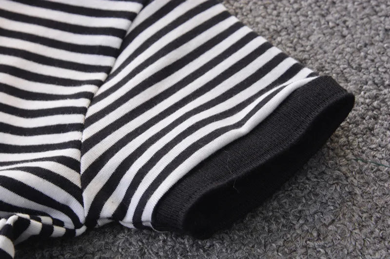 Summer Clothes for Children Baby Boys Girls Striped T-Shirt And Shorts 2pcs Set Toddler Fashion Tracksuit