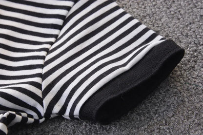 Summer Clothes for Children Baby Boys Girls Striped T-Shirt And Shorts 2pcs Set Toddler Fashion Tracksuit