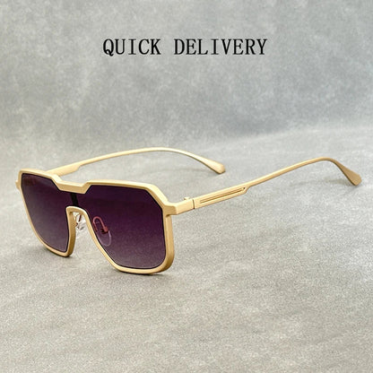 Heavy Metal Sunglasses For Men Steampunk Fashion Glasses Vintage Shades Retro Square Gafas De Sol Hombre Lunette De Soleil Homme