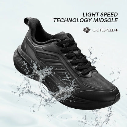YUYI 4 Winter Running Shoes Men's Sports Shoes Waterproof Absorbing Lightweight Black Fleece Sneakers QXB023244007B
