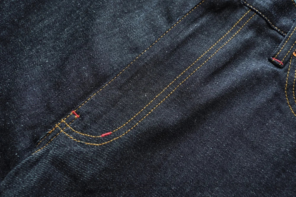 Summer Sanforized Selvedge Denim Jeans Cotton-ramie Men's Jeans Loose Fit High Rise 10oz