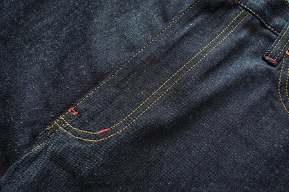 Summer Sanforized Selvedge Denim Jeans Cotton-ramie Men's Jeans Loose Fit High Rise 10oz
