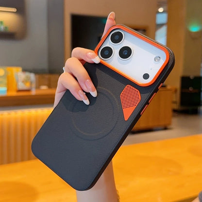 Iphone 17 Pro Máx Case ELVEV Magnetic Luxury PU Leather Heat Dissipation Protection Cover for iPhone 17, Air