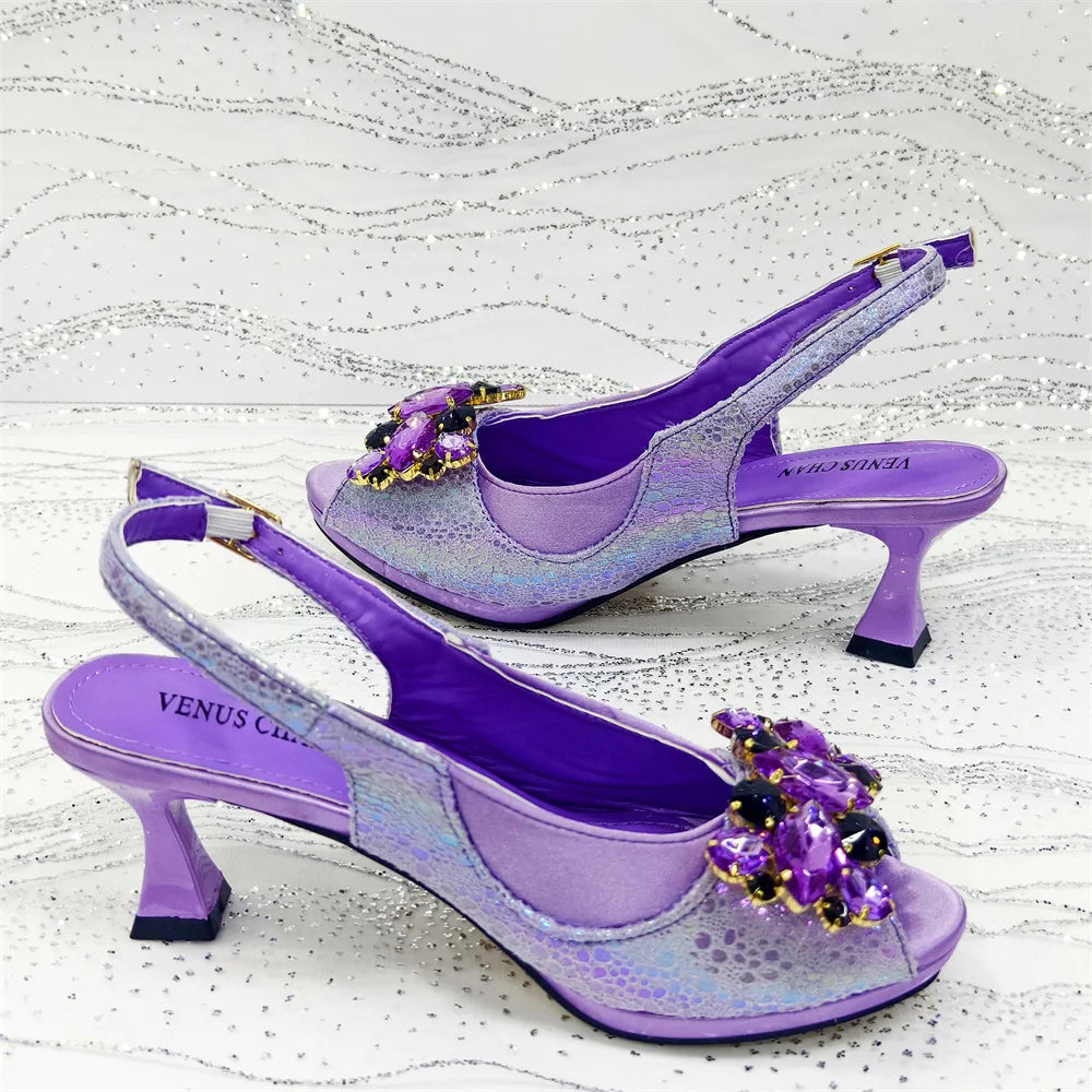 2025 Fashionable Orange Open Toe Women's Sandals with Matching Bag Set - Perfect for Weddings and Parties