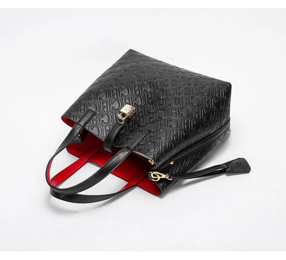 Fashion Brand Women's Handbag Large Capacity Casual Diagonal letter Silver Fox Is PU Leather Shoulder Bag