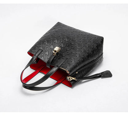 Fashion Brand Women's Handbag Large Capacity Casual Diagonal letter Silver Fox Is PU Leather Shoulder Bag
