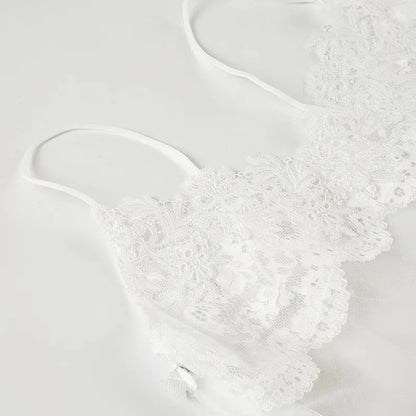 Lace Transparent Mini Dress Sexy Women Wrapping Spaghetti Embroidery Flower Sheath Nightwear Club Mesh Wave Fantacy