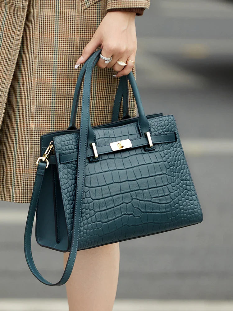 Hot ZOOLER Fashion Woman Bag Full Genuine Leather Shoulder Bags for Businesswomen Real Cow Handbags Purses Bolsa Feminina #wg383