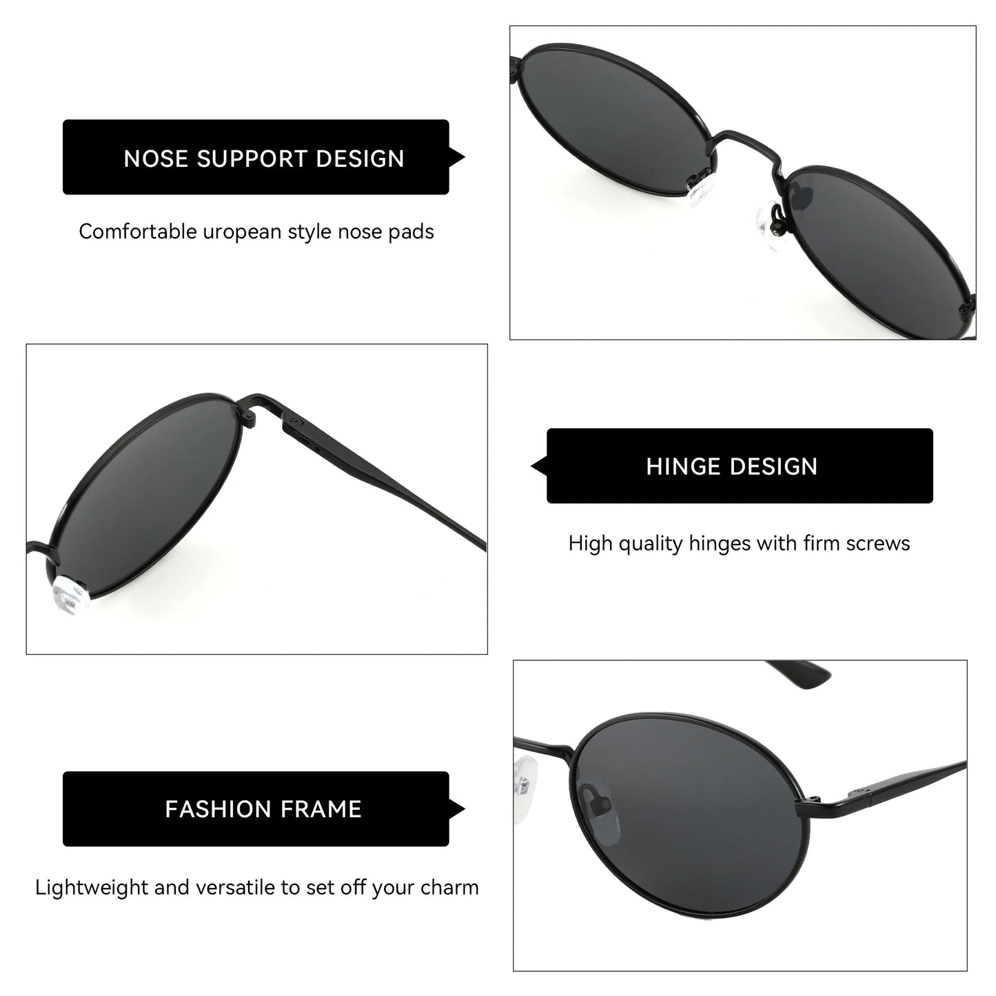 Retro Oval Polarized Sunglasses for Women Men Trendy Round Y2k Sunnies Small 90s Style Vintage Shades Sun Glasses