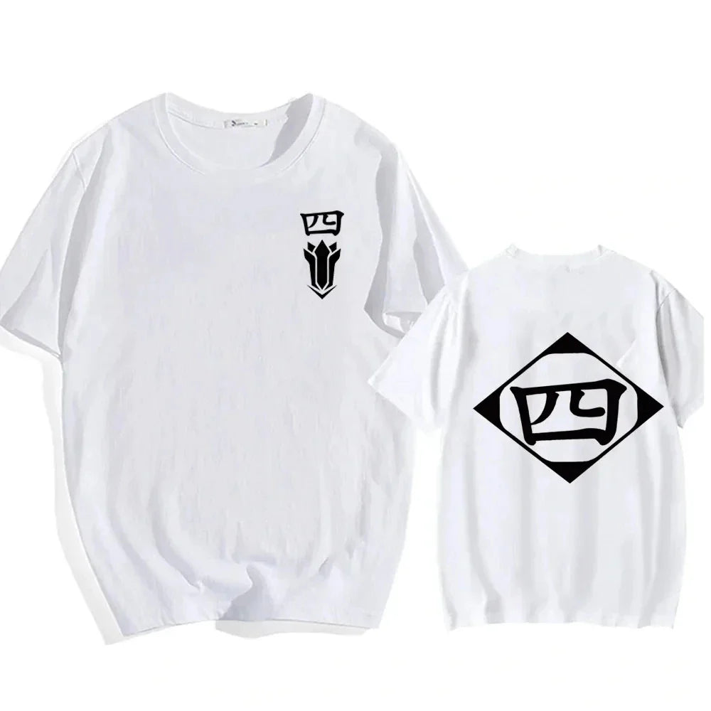 Hot Sale Anime Cotton T-Shirt Bleach Cosplay Shirt Zaraki Kenpachi Men Women O-Neck Short Sleeve Tee Fashion Tshirt For Fans