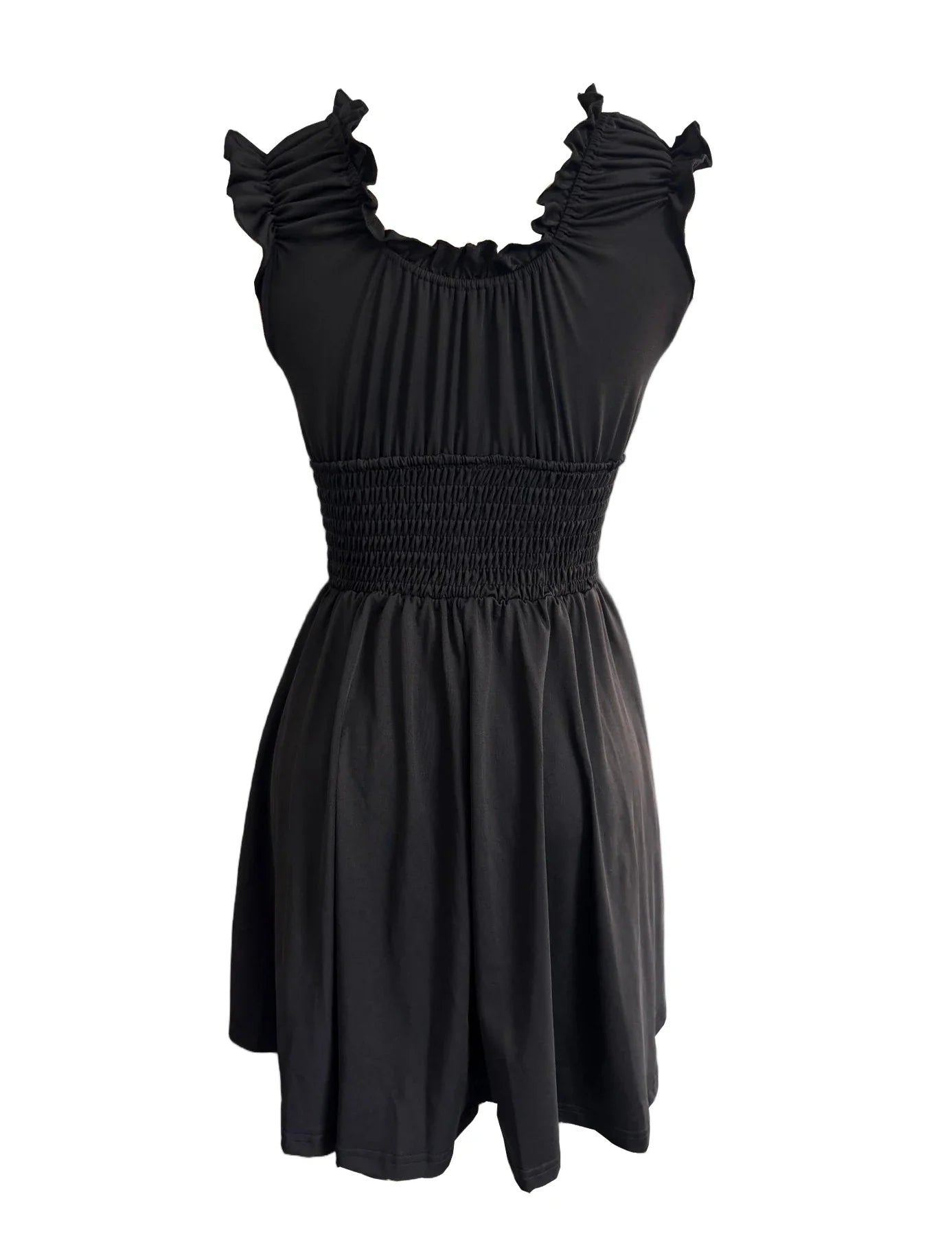 Summer new V-neck slim fit elastic waist women's dress with floral patchwork design, suitable for beach vacations