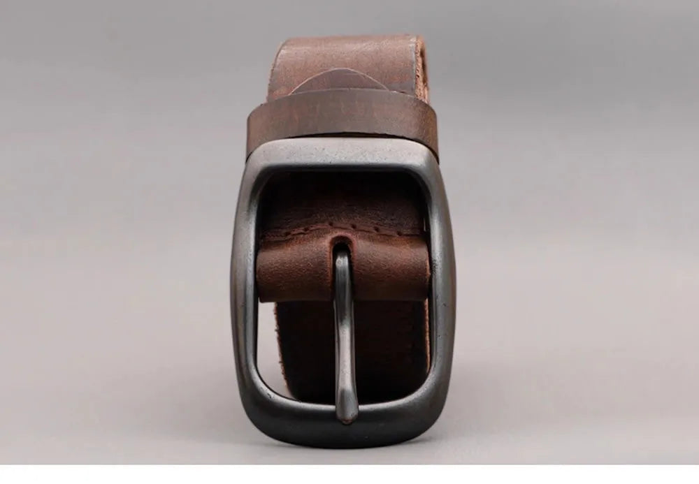 Men Belt Top Quality Cow Genuine Leather Men's Belt Cowhide Strap For Male Automatic Buckle Belts For Men Alloy Buckle Belt