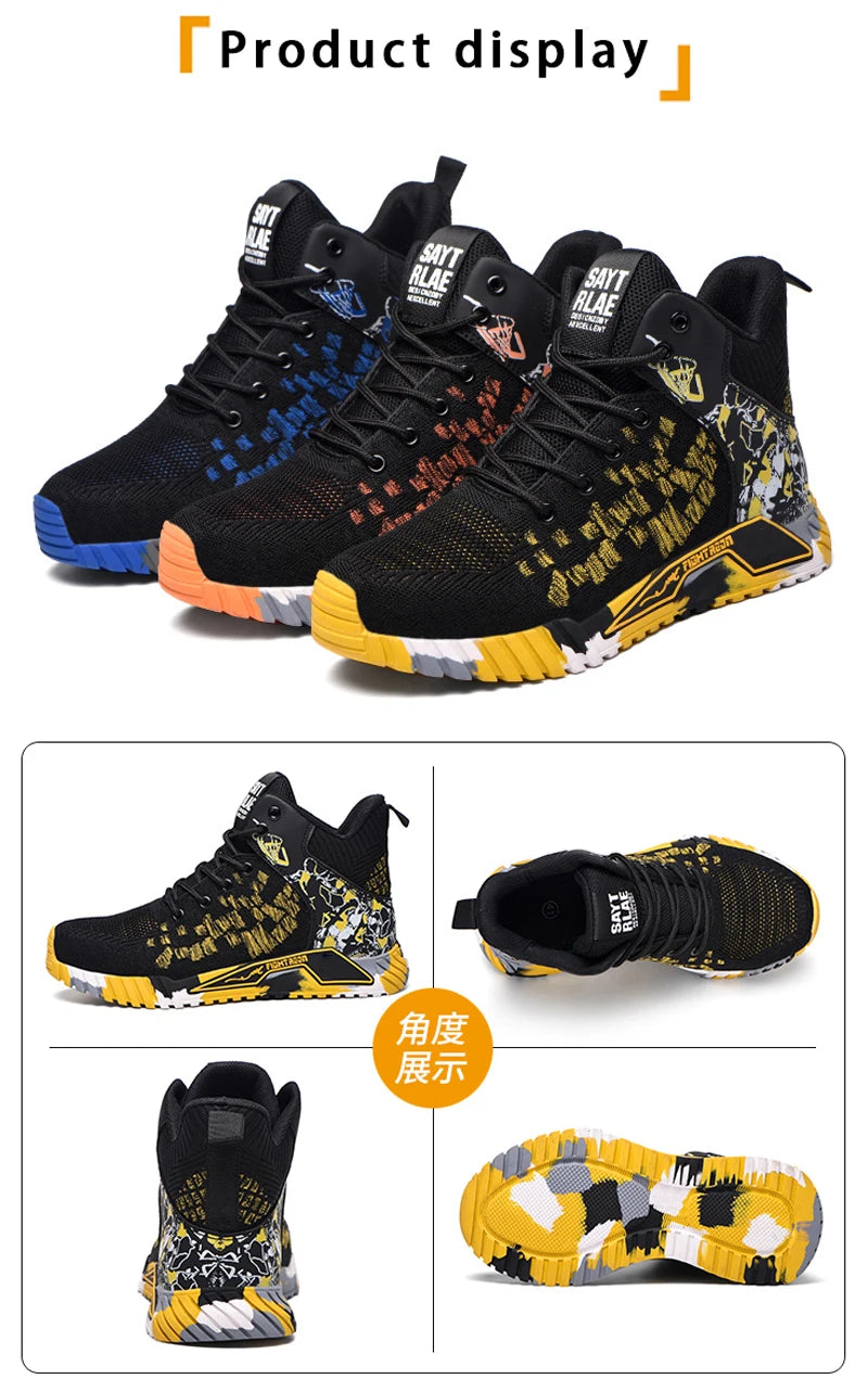 anti-slip work shoes high man safety shoes steel toe cap industrial work boots for women cheap man safety sneakers 48 49 50