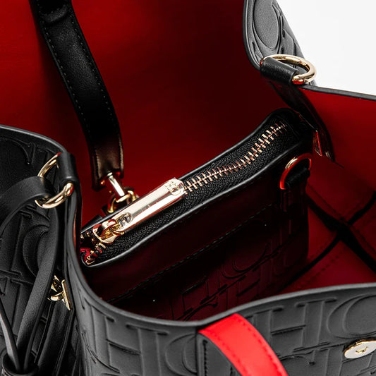 Women's Tote Bag New Steel Embossed Handheld Bun Mother Shopping Bag