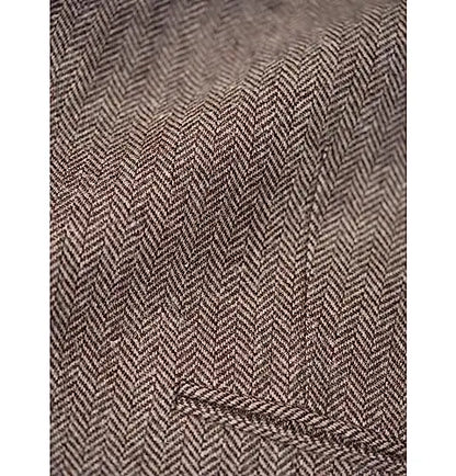 Men Vest Brown Classic Herringbone Pattern Suit Vest Notch Lapel Waistcoat Slim Formal For Wedding Groomsmen Banquet Men Suit