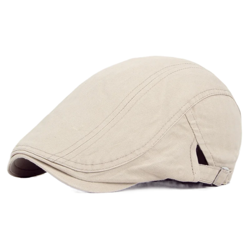 Men Women Cotton Flat Ivy Newsboy Hat Cotton Gatsby Cabbie Cap Fashion Vintage Kpop Headwear Adjustable