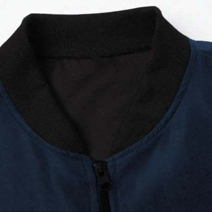 Men's Plain Light Jacket, Outdoor Sports and Leisure Stand-Up Collar Top, Baseball Jacket with Zipper and Elastic Hem, Windproof, Wear-Resistant, Comfortable and High-Quality Fabric, Suitable for Home Leisure, Work Clothing t