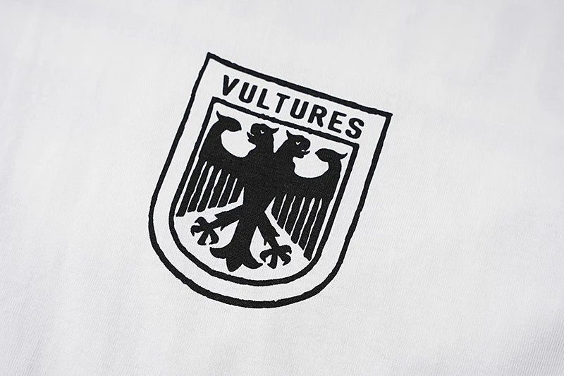 Double Eagle Head Print Vulture Sweatshirts Cotton Cutting Top Casual Loose Long Sleeve Hiphop Street Men Women Kanye Tshirts