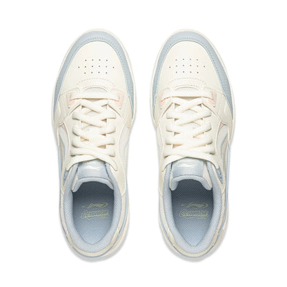 Women's COMMON 80S Skate Shoes DUAL CUSHION Comfortable Classic Casual Shoes LiNing Stylish Sneakers AGCW136