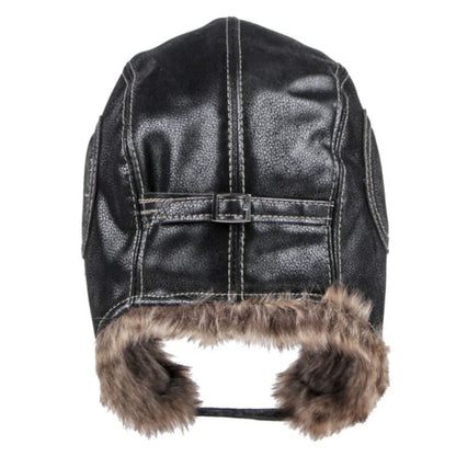 Russian Hat Unisex Thick Warm Winter Fur Hat for Men Women Windproof Leather Hat Male Female Snow Ski Trapper Earflap Cap