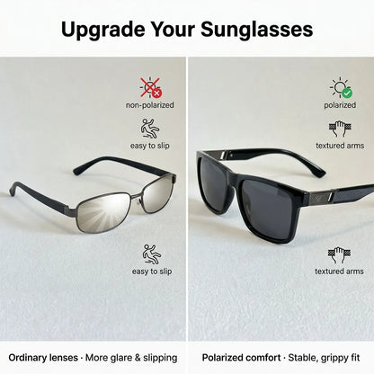 Polarized Square Sunglasses For Men Luxury Square Vintage Retro Fashion Glasses  Gafas De Sol Hombre Polarizadas Alta Calidad
