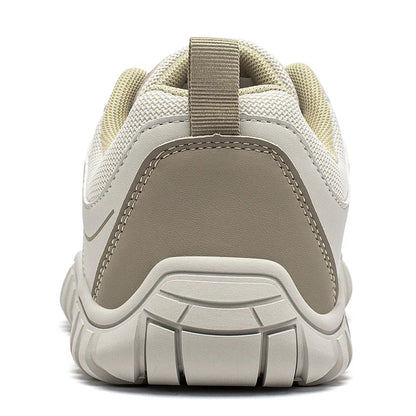 Unisex Wide Toe Sneakers Outdoor Travel Breathable Shoes Comfortable Lace Up Walking Sneakers