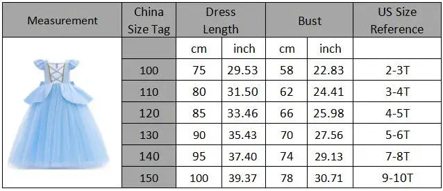 Summer Kids Cinderalla Princess Cosplay Costume Clothes Girls Sequins Dress with Crown Gloves Birthday Party Ball Gown 2-10 Y
