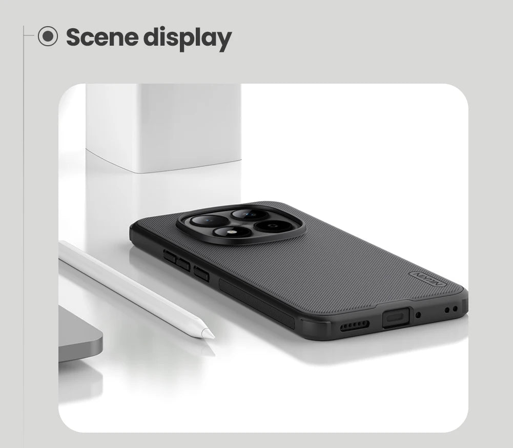 For Xiaomi Redmi Note 13 14 15 Pro Plus 5G Case Magnetic Soft Frame Hard PC Super Frosted Pro Back Cover Protection