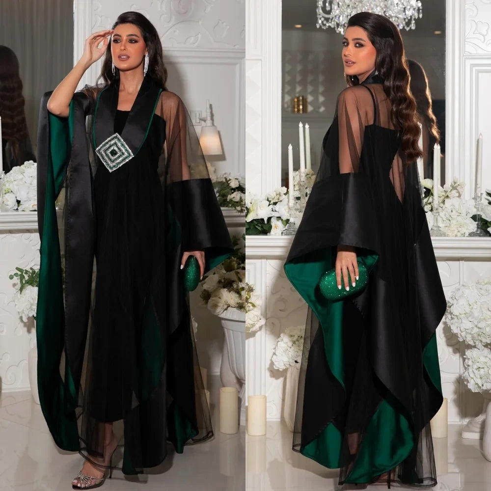 Customized Fashion Sizes Available Pleat Beading Sequined A-line V-neck Midi Dresses Bespoke Occasion Dresses Exquisite Formal