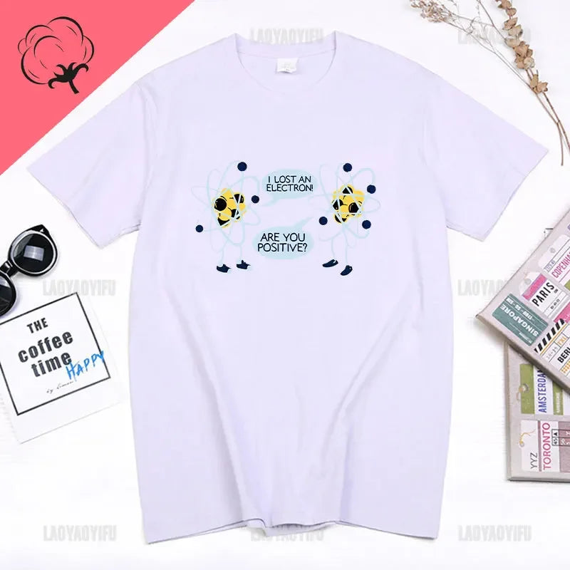 I Lost An Electron Tom Holland Same Style Graphics T Shirt Men Women High Quality Cotton T-shirts Fashion Streetwear Ropa Hombre