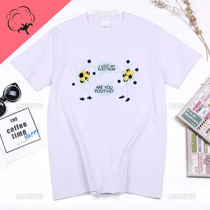 I Lost An Electron Tom Holland Same Style Graphics T Shirt Men Women High Quality Cotton T-shirts Fashion Streetwear Ropa Hombre