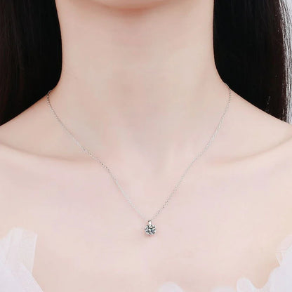 D VVS1 Moissanite Necklace Diamond Pandent 1-3ct GRA Certified s925 Sterling Silver 18k Necklaces for Women Dainty Gift