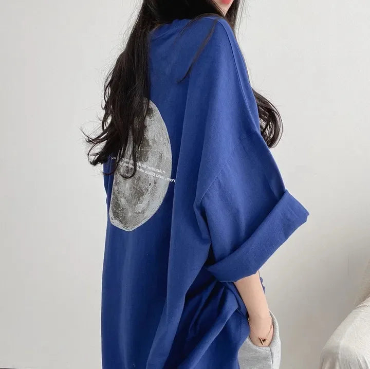 2024 Summer Women Short Sleeve T-shirts Harajuku Streetwear Female O-neck Pullover Tops Korean Style Ladies Casual Loose Tees