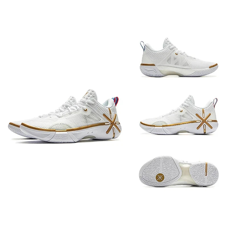 Men's WADE SHADOW 6V2 On Court Basketball Shoes BOOM Cushion Wearable Sport Shoes LiNing Stable Support Sneakers ABPV021