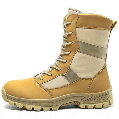 2026 Men Shoes Winter Men Combat Tactical Boots Ankle Work Safety Shoes Special Force Army Boots Male Waterproof Motorcycle Shoe