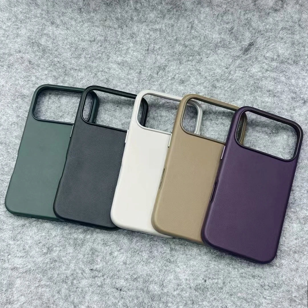 Orginal Case for Magsafe Leather Case for IPhone 17Pro Max 17 Air 16 15 14 13 Pro Max Wireless Charging Magnetic Cover