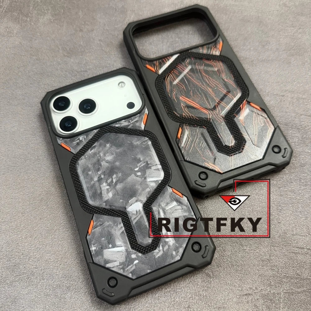 Heavy Military Mixed Armor Shockproof Phone Case For Iphone 17 Pro Max Air 16 15 Plus14 13 Magnetic Rugged Protective Back Cover