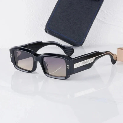 Handmade Thick Acetate Classical Sunglasses Rectangle Luxury Brand Design Style Top Quality Patchwork UV400 Unisex Gafas